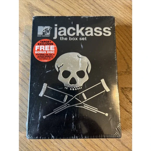 New! Jackass - The Box Set (DVD, 2005, 4-Disc Set) Sealed Target Exclusive OOP! - Picture 1 of 7